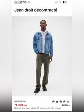 Relaxed straight jeans